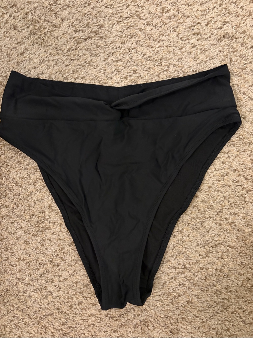 aerie Black High-Waist Bikini Bottoms
